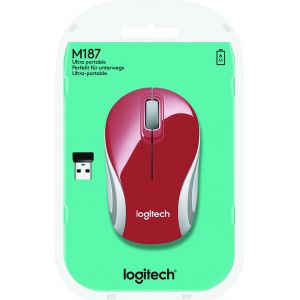 Logitech M187 muis RF Draadloos Optisch 1000 DPI Ambidextrous (Per stuk)