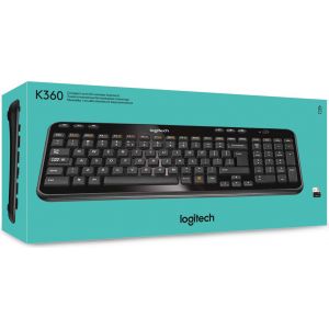 Logitech K360 toetsenbord RF Wireless QWERTY Nederlands Black (Per stuk)