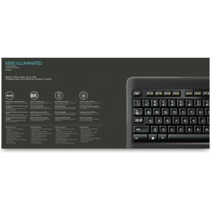 Logitech K800 toetsenbord RF Draadloos QWERTY US International Zwart (Per stuk)