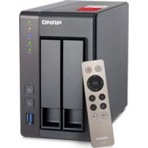 QNAP TS-251+ NAS Toren Ethernet LAN Grijs (Per stuk)