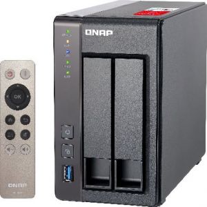 QNAP TS-251+ NAS Toren Ethernet LAN Grijs (Per stuk)