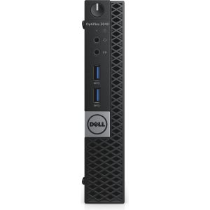 DELL OptiPlex 3040m 2.9GHz G4400T 1.2L  maat pc Zwart Mini PC (Per stuk)