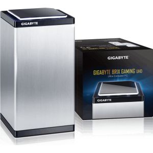Gigabyte BRIX Gaming UHD Intel HM170 FCBGA1440 2.6GHz i7-6700HQ 2.6L  maat pc Zilver (Per stuk)