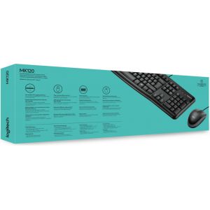 Logitech Desktop MK120 USB QWERTY US International Zwart (Per stuk)