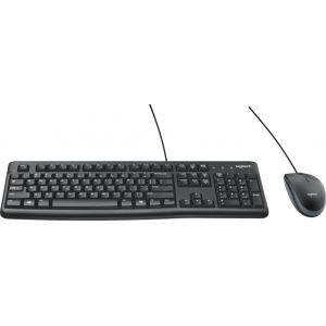 Logitech Desktop MK120 USB QWERTY US International Zwart (Per stuk)