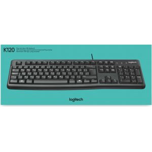 Logitech Keyboard K120 for Business toetsenbord USB QWERTY US International Zwart (Per stuk)