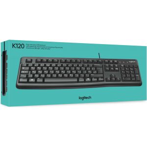 Logitech Keyboard K120 for Business toetsenbord USB QWERTY US International Zwart (Per stuk)