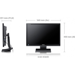 Samsung 24 inch monitor LS24A450BWU (Per stuk)