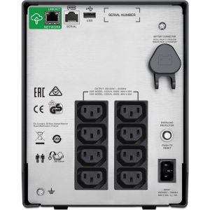 APC Smart-UPS SMC1000IC Noodstroomvoeding - 8x C13, USB, SmartConnect, 1000VA (Per stuk)