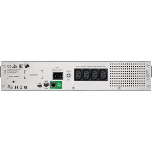 APC Smart-UPS SMC1500I-2UC Noodstroomvoeding - 4x C13, USB, Rack Mountable, SmartConnect, 1500VA (Per stuk)