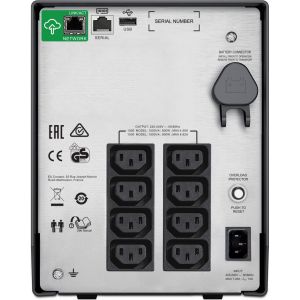 APC Smart-UPS SMC1500IC Noodstroomvoeding - 8x C13, USB, SmartConnect, 1500VA (Per stuk)