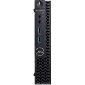 DELL OptiPlex 3070 Intel® 9ste generatie Core™ i5 i5-9500T 8 GB DDR4-SDRAM 128 GB SSD Zwart MFF Mini (Per stuk)