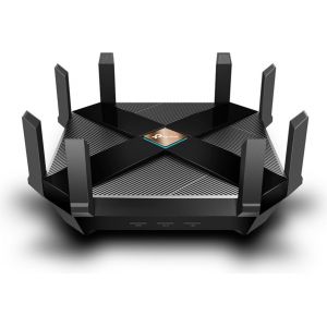 TP-LINK AX6000 draadloze router Dual-band (2.4 GHz / 5 GHz) Gigabit Ethernet Zwart (Per stuk)