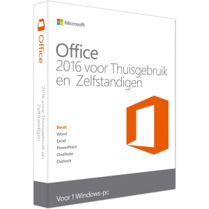 Microsoft Office 2016 voor Thuisgebruik en Zelfstandigen (Per stuk)