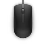 DELL MS116 muis USB Optisch 1000 DPI Ambidextrous. (Per stuk)