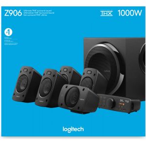 Logitech Z906 luidspreker set 5.1 kanalen 500 W Zwart (Per stuk)