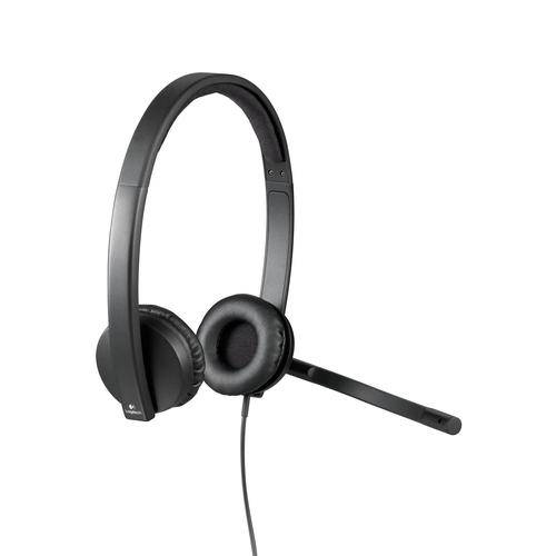 Logitech  960 USB Headset 981-000100 hoofdtelefoon Type-A Zwart  (Per stuk)