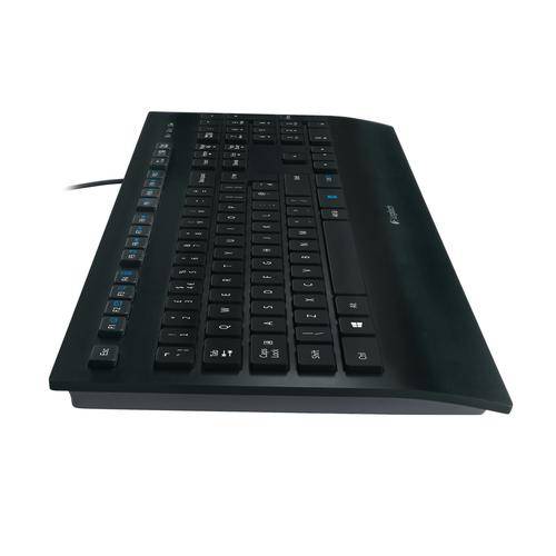Logitech K280E Pro f/ Business toetsenbord Kantoor USB QWERTY US International Zwart (Per stuk)