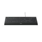 Logitech K280E Pro f/ Business toetsenbord Kantoor USB QWERTY US International Zwart (Per stuk)