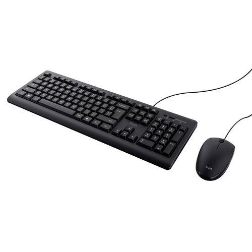 Trust Primo - Stille Keyboard en Muis set - Qwerty US (Per stuk)